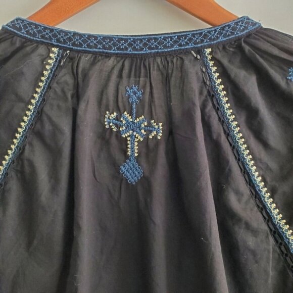 Aritzia Sunday Best Black Annalise Boho Blouse Size XS - Picture 6 of 12